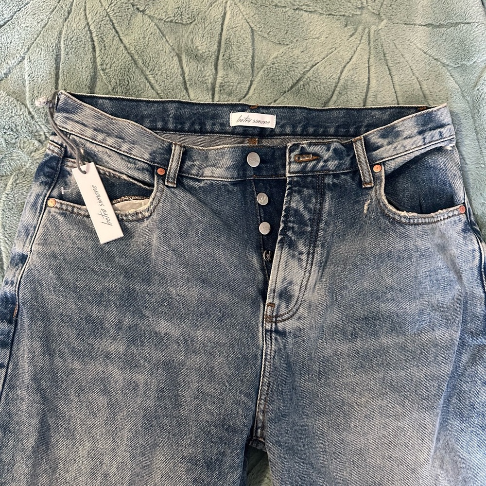 Vintage Blue High-Waisted Jeans